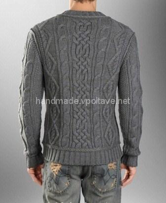 Чоловічий в'язаний пуловер з колекції D & G