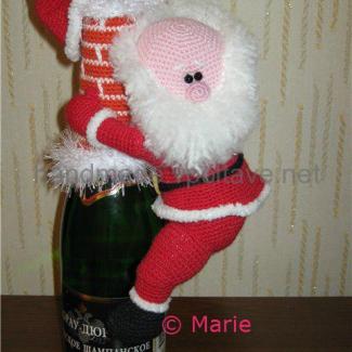 Подарунковий Санта на пляшку шампанського