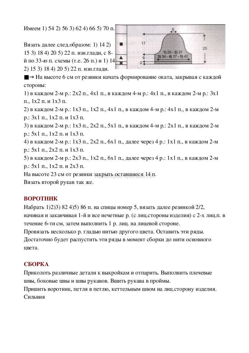 Схема та опис теплого білого плаття по фігурі