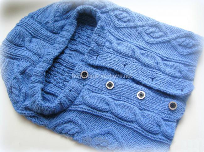 схема і опис чоловічого вязаного пуловеру з колекції D & G