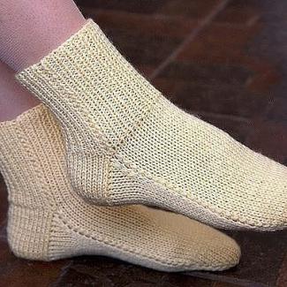 Шкарпетки для новачків, простий спосіб на двох спицях